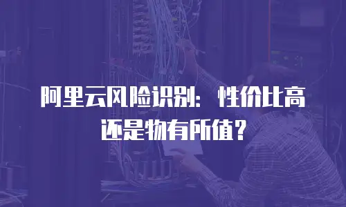 阿里云风险识别：性价比高还是物有所值？