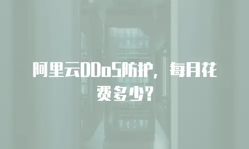 阿里云DDoS防护，每月花费多少？