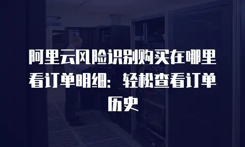 阿里云风险识别购买在哪里看订单明细：轻松查看订单历史
