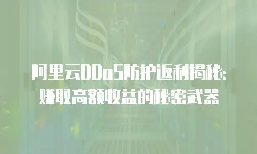 阿里云DDoS防护返利揭秘：赚取高额收益的秘密武器