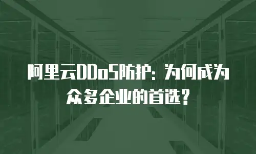 阿里云DDoS防护: 为何成为众多企业的首选?