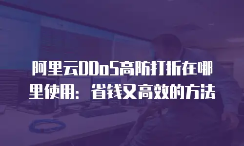阿里云DDoS高防打折在哪里使用：省钱又高效的方法