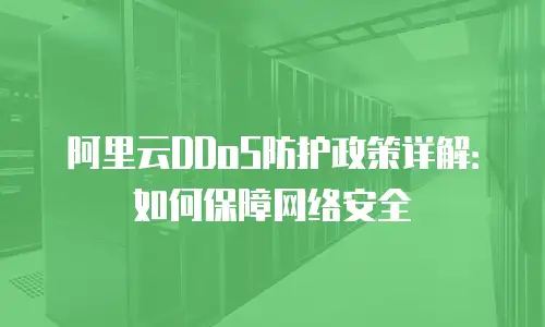 阿里云DDoS防护政策详解：如何保障网络安全