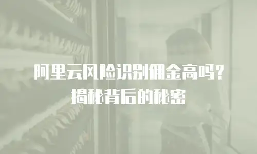 阿里云风险识别佣金高吗？揭秘背后的秘密