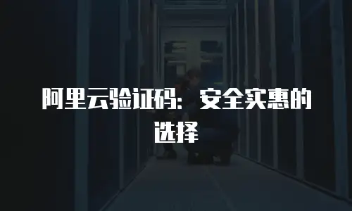 阿里云验证码：安全实惠的选择