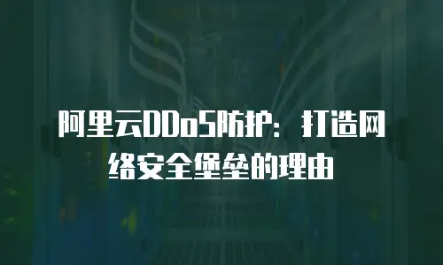 阿里云DDoS防护：打造网络安全堡垒的理由