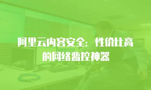 阿里云内容安全：性价比高的网络监控神器