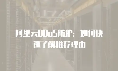 阿里云DDoS防护：如何快速了解推荐理由