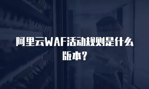 阿里云WAF活动规则是什么版本？