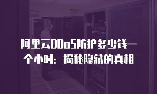 阿里云DDoS防护多少钱一个小时：揭秘隐藏的真相