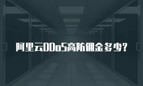 阿里云DDoS高防佣金多少？