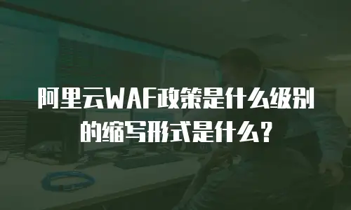 阿里云WAF政策是什么级别的缩写形式是什么？