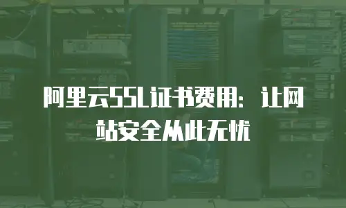 阿里云SSL证书费用：让网站安全从此无忧