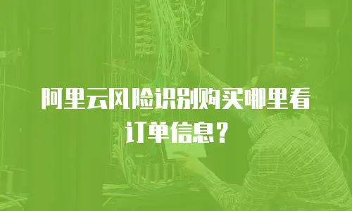 阿里云风险识别购买哪里看订单信息？