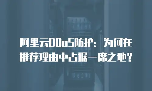 阿里云DDoS防护：为何在推荐理由中占据一席之地？