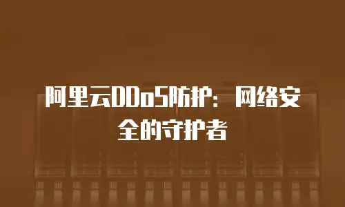 阿里云DDoS防护：网络安全的守护者