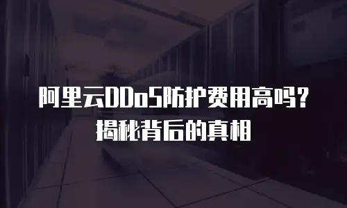 阿里云DDoS防护费用高吗？揭秘背后的真相
