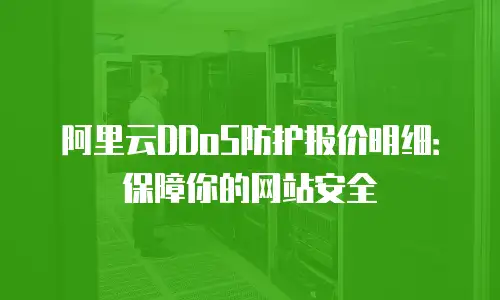 阿里云DDoS防护报价明细：保障你的网站安全