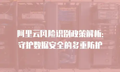 阿里云风险识别政策解析：守护数据安全的多重防护