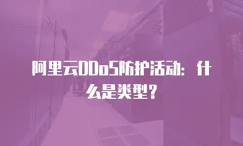 阿里云DDoS防护活动：什么是类型？