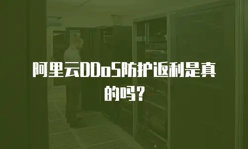 阿里云DDoS防护返利是真的吗？