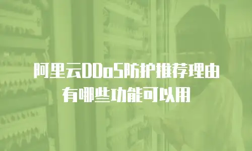 阿里云DDoS防护推荐理由有哪些功能可以用
