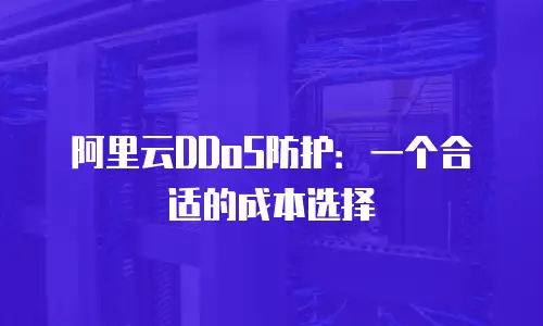 阿里云DDoS防护：一个合适的成本选择
