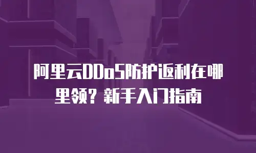 阿里云DDoS防护返利在哪里领？新手入门指南