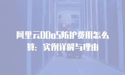 阿里云DDoS防护费用怎么算：实例详解与理由