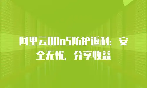 阿里云DDoS防护返利：安全无忧，分享收益