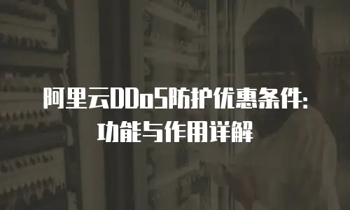 阿里云DDoS防护优惠条件：功能与作用详解