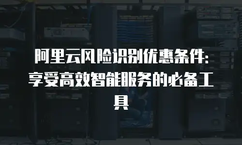 阿里云风险识别优惠条件：享受高效智能服务的必备工具