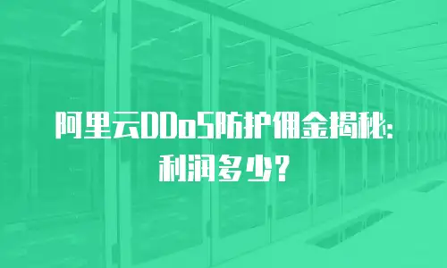 阿里云DDoS防护佣金揭秘：利润多少？