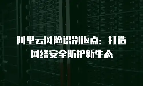 阿里云风险识别返点：打造网络安全防护新生态