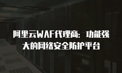 阿里云WAF代理商：功能强大的网络安全防护平台