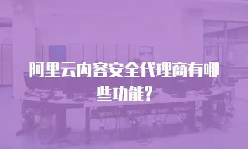 阿里云内容安全代理商有哪些功能?