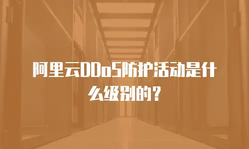 阿里云DDoS防护活动是什么级别的？