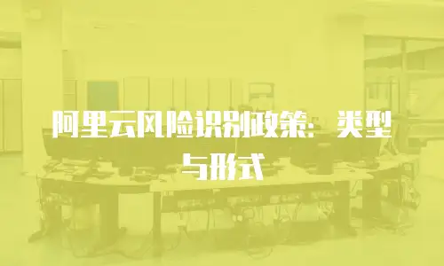 阿里云风险识别政策：类型与形式
