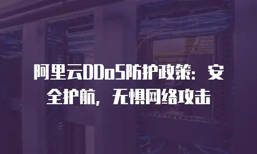 阿里云DDoS防护政策：安全护航，无惧网络攻击