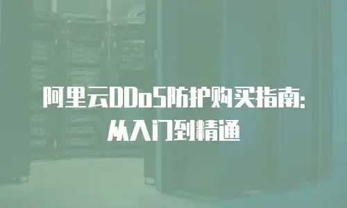 阿里云DDoS防护购买指南: 从入门到精通