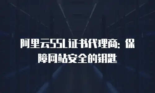 阿里云SSL证书代理商: 保障网站安全的钥匙