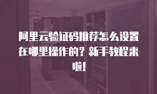 阿里云验证码推荐怎么设置在哪里操作的？新手教程来啦！