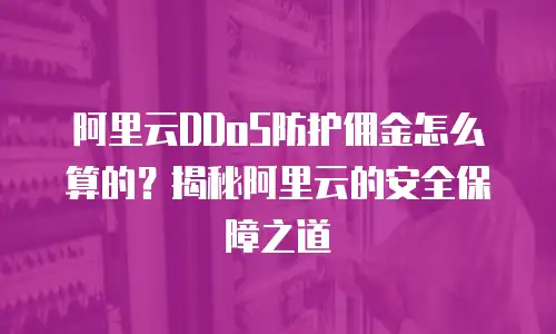 阿里云DDoS防护佣金怎么算的？揭秘阿里云的安全保障之道