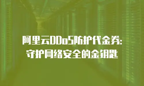 阿里云DDoS防护代金券：守护网络安全的金钥匙