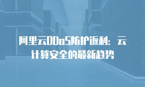 阿里云DDoS防护返利：云计算安全的最新趋势