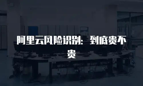 阿里云风险识别：到底贵不贵