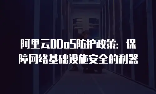 阿里云DDoS防护政策：保障网络基础设施安全的利器