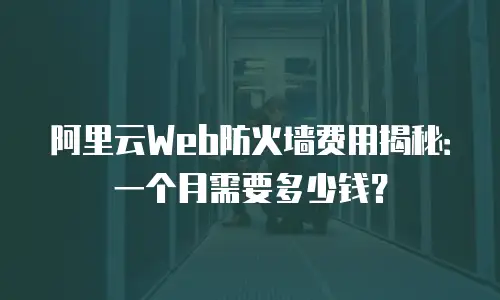 阿里云Web防火墙费用揭秘：一个月需要多少钱？