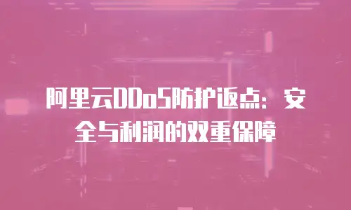 阿里云DDoS防护返点：安全与利润的双重保障