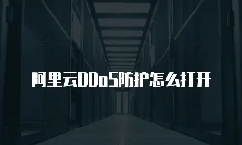 阿里云DDoS防护怎么打开